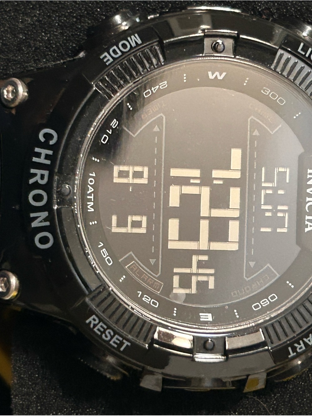 Invicta Black Digital Chronograph Watch